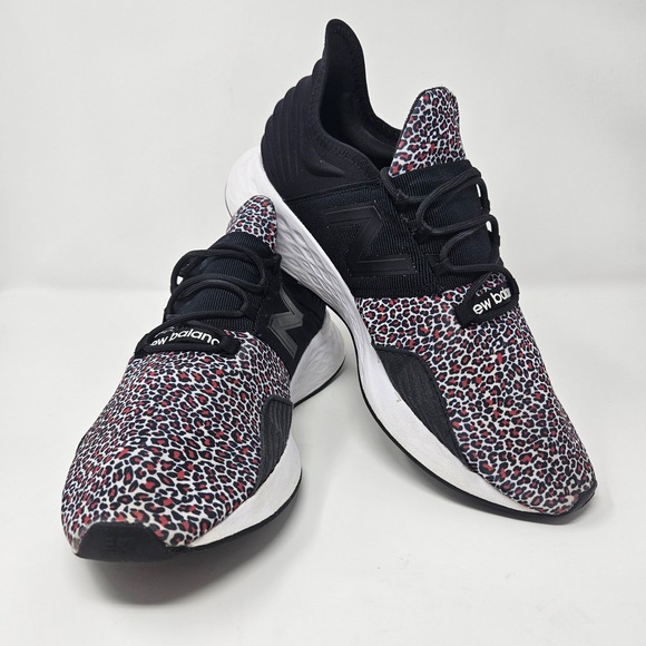 New Balance Shoes - New Balance Fresh Foam Roav V1 Women 11 Leopard Print Black Running Shoes